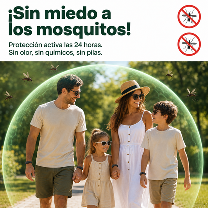 ZeroPica Pulsera Antimosquitos Recargable | Sin Olor · Sin Químicos · Protección 24h